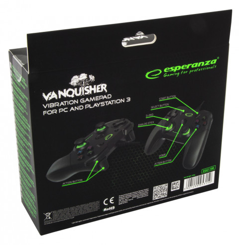 Esperanza gamepad pc/ps3 usb vanquisher egg110k - Galeria zdjęcie 9