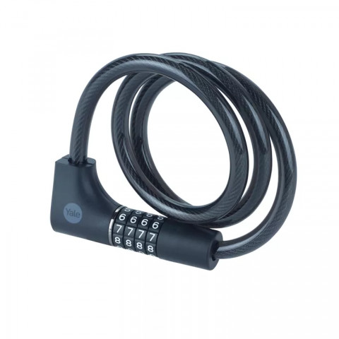 Linka rowerowa stalowa z zamkiem szyfrowym i kluczem 12x1000mm Yale Essential Security Combination & Key Cable Lock - Galeria zdjęcie 4