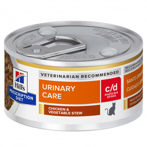 HILL'S Prescription Diet Feline c/­d Urinary Stress Stews - mokra karma dla kota - 6x82g - Galeria zdjęcie 2