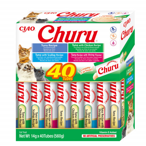 INABA Churu Variety box Tuńczyk - przysmak dla kota - 40x14 g - Galeria zdjęcie 1