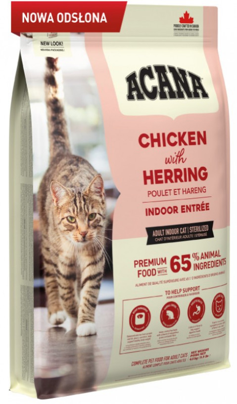 ACANA Indoor Entrée Kurczak ze śledziem - mokra karma dla kota - 4,5 kg - Galeria zdjęcie 1