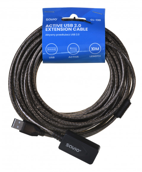 SAVIO PRZEDŁUŻKA PORTU USB AKTYWNA 10M CL-130 - Galeria zdjęcie 2