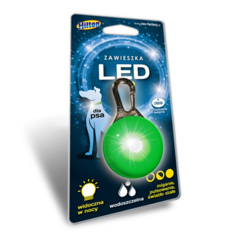 HILTON LED Zawieszka Silikonowa 2,0x3,1x5,5cm dla psa - Galeria zdjęcie 3