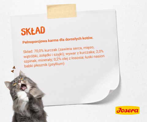 JOSERA Pate kurczak ze szpinakiem - mokra karma dla kota - 85 g - Galeria zdjęcie 6