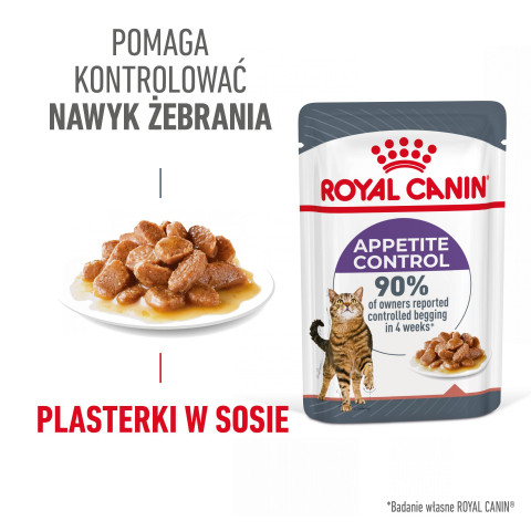 ROYAL CANIN FCN Appetite Control w sosie - mokra karma dla kota dorosłego - 12x85g - Galeria zdjęcie 5