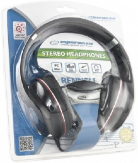 Esperanza słuchawki audio stereo renell eh141k czarne eh141k - Galeria zdjęcie 3