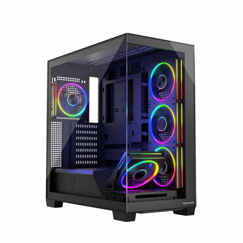 MODECOM OBUDOWA VOLCANO STELLAR ARGB MIDI 5F BLACK - Galeria zdjęcie 11