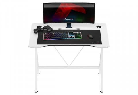 Biurko gamingowe Huzaro Hero 1.4 White - Galeria zdjęcie 4