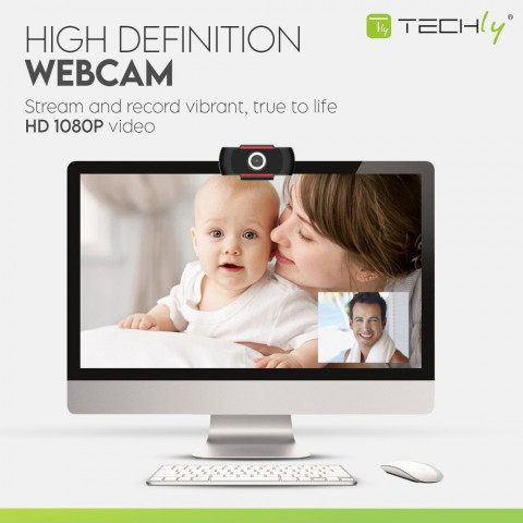TECHLY KAMERA USB INTERNETOWA FULLHD 1080P Z MIKRO - Galeria zdjęcie 9