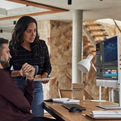 HP EliteOne 870 G9 AIO i5-12600 27"FHD 250nits Matt 16GB DDR5 4800 SSD512 UHD Graphics 770 W11Pro 3Y OnSite Silver - Galeria zdjęcie 8