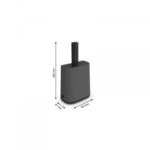 ROTHO Biala Antracyt z podstawką - łopatka do żwirku + worki - 16x8 cm - Galeria zdjęcie 2