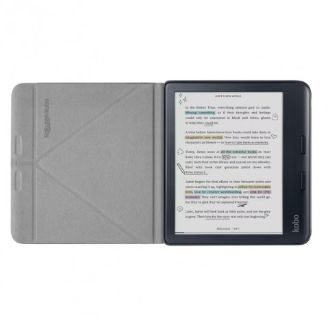 Etui Kobo Libra Colour SleepCover Case Black - Galeria zdjęcie 3