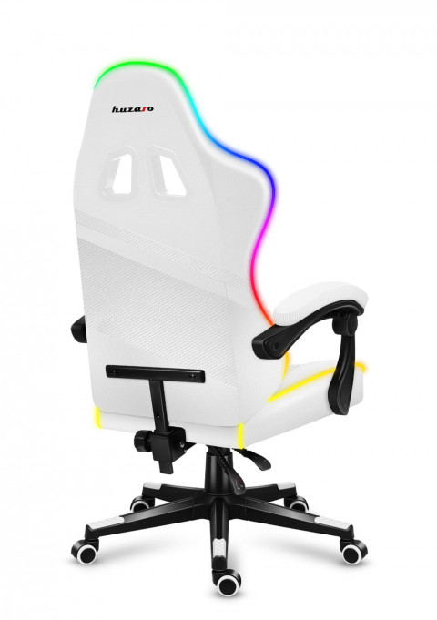 Fotel gamingowy Huzaro Force 4.4 RGB White - Galeria zdjęcie 6