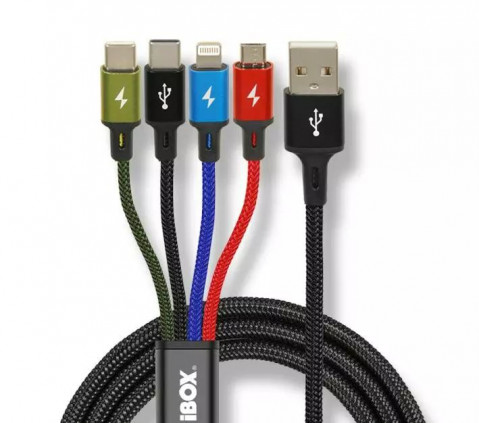 KABEL I-BOX USB 4W1 CLR - Galeria zdjęcie 1
