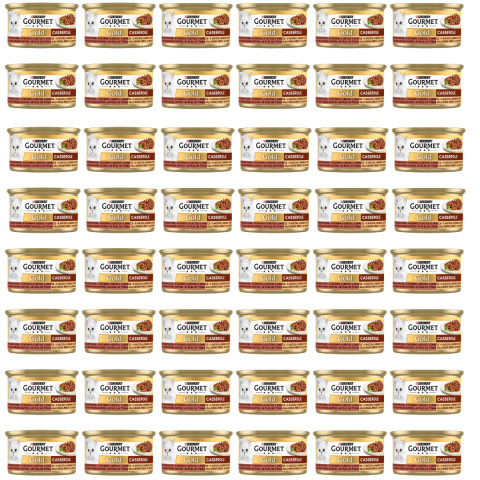 GOURMET GOLD mokra karma dla kota z kaczką i indykiem 48x85g - Galeria zdjęcie 1