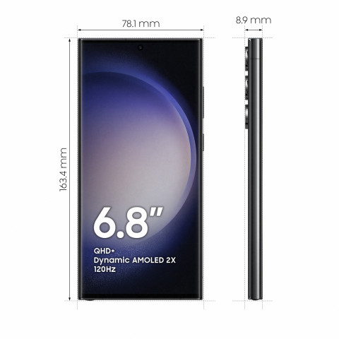 Smartfon Samsung Galaxy S23 Ultra (S918) 8/256GB 6,8" Dynamic AMOLED 2X 3088x1440 5000mAh Dual SIM 5G Phantom Black - Galeria zdjęcie 3