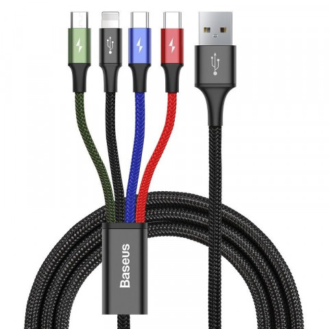 BAEUS KABEL 4W1 2X USB-C / LIGHTING / MICRO 3,5A - Galeria zdjęcie 1