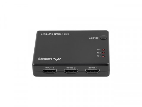 LANBERG SWITCH VIDEO 3X HDMI + PORT MICRO USB - Galeria zdjęcie 2