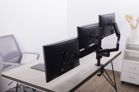 GEMBIRD BIURKOWE REGULOWANE RAMIĘ NA 3 MONITORY 17 - Galeria zdjęcie 33