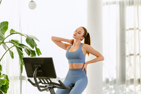 Rower stacjonarny, magnetyczny OVICX Q200X z ekranem dotykowym 15,6" TFT, WIFI bluetooth&app - Galeria zdjęcie 23