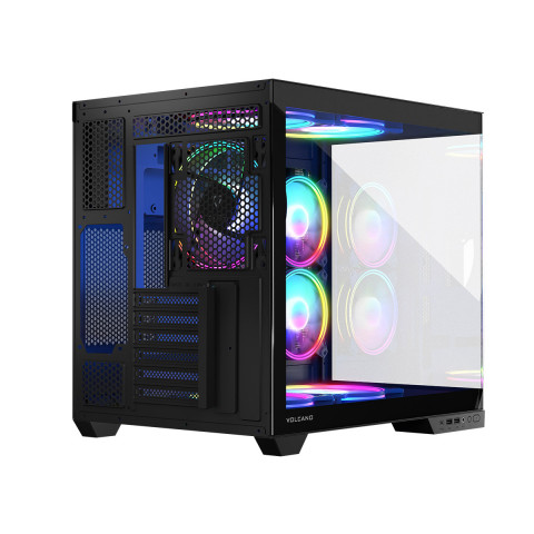 MODECOM OBUDOWA VOLCANO PANORAMA ARGB 7F MIDI BLK - Galeria zdjęcie 9
