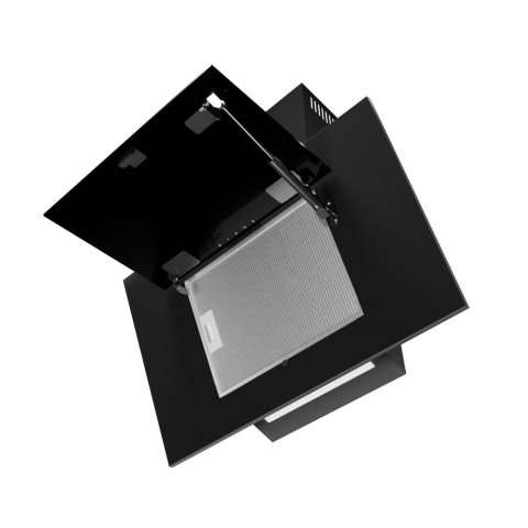 Okap AKPO WK-4 NERO 2.0 60 CZARNY T300 Liniowy LED/Siłownik - Galeria zdjęcie 2