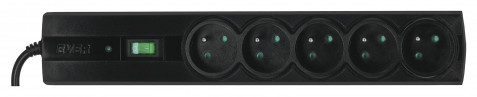 Listwa antyprzepięciowa Ever Classic 3,0m (5 x UTE; 10 A; kolor czarny) (T/LZ09-CLA030/0000) - Galeria zdjęcie 2