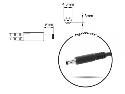 MITSU ZASILACZ 19.5V 3.34A (4.5X3.0 PIN) DELL - Galeria zdjęcie 2