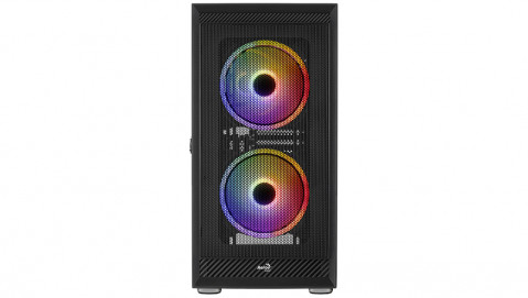Obudowa AEROCOOL PGS GRAPHITE-G-BK-v2 FRGB czarna - Galeria zdjęcie 2