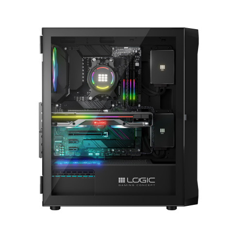 LOGIC OBUDOWA LOGIC PORTOS ARGB MIDI USB 3.0 BLACK - Galeria zdjęcie 21