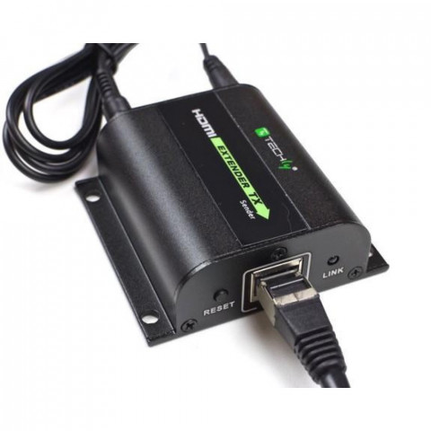 TECHLY EXTENDER HDMI HD 3D 60M PO RJ45 PILOT IR - Galeria zdjęcie 4
