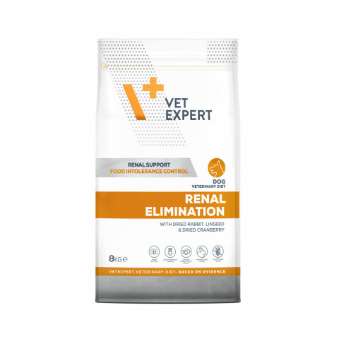 VET EXPERT Veterinary Diet Renal Elimination Dog - sucha karma dla psa - 8kg - Galeria zdjęcie 2
