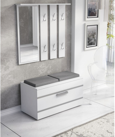 GARDEROBA OPAL BIAŁY KOMPLET - Galeria zdjęcie 2