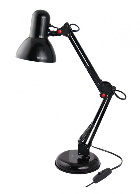 ESPERANZA LAMPKA BIURKOWA E27 AVIOR CZARNA ELD112K - Galeria zdjęcie 1