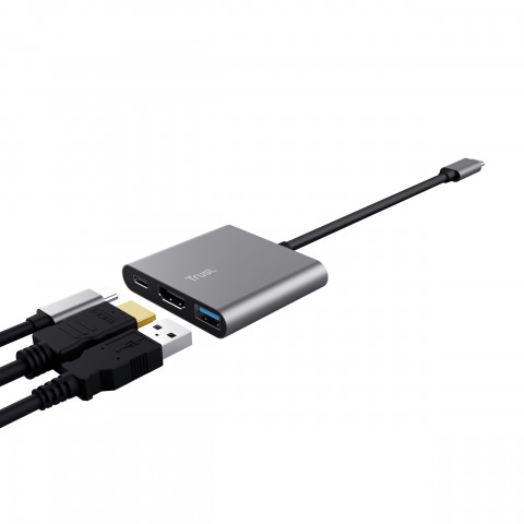 Adapter TRUST DALYX 3-IN-1 USB-C (23772) - Galeria zdjęcie 3