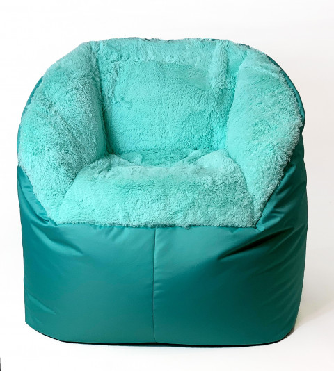 Pufa worek sako FLUFFY miętowy XXL -140x90 - Galeria zdjęcie 1