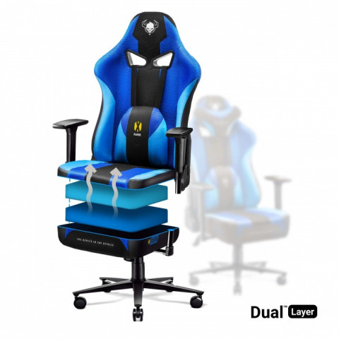 Fotel gamingowy DIABLO X-PLAYER 2.0 Frost Black normal fotel - Galeria zdjęcie 6