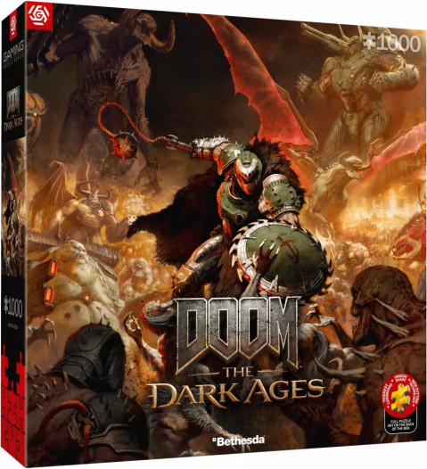 Good Loot Gaming Puzzle: Doom The Dark Ages Slayer's Rage 1000 elementów - Galeria zdjęcie 1
