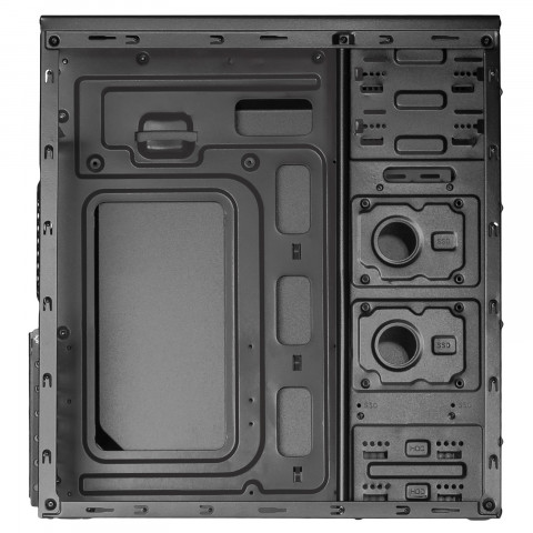 Obudowa microATX Akyga AK13BK Czarny + czerwone wnętrze USB 3.0 - Galeria zdjęcie 4