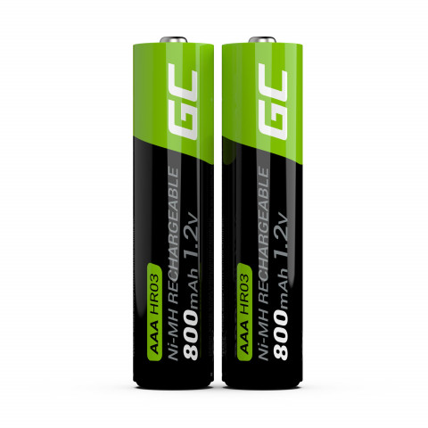 GREEN CELL AKUMULATORKI PALUSZKI 2X AAA R3 800MAH - Galeria zdjęcie 2