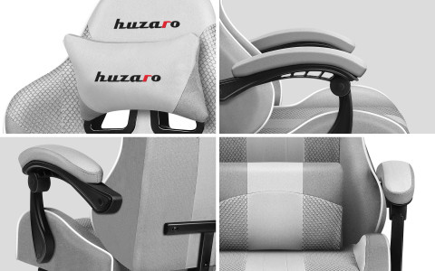 Fotel gamingowy Huzaro Force 4.7 White Mesh - Galeria zdjęcie 14