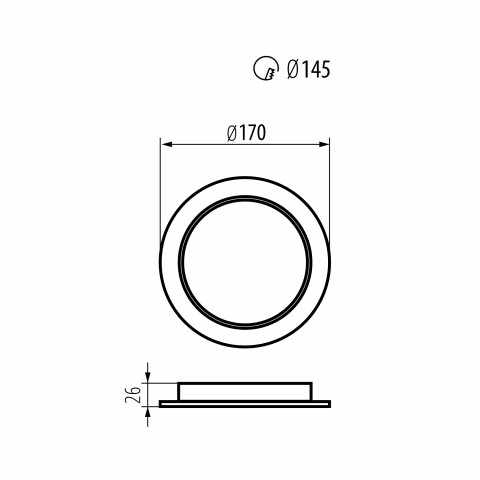 MACLEAN PANEL LED PLAFON PODTYN. SLIM 18W MCE372 R - Galeria zdjęcie 2