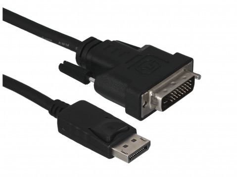 Kabel displayport m ->dvi-d (24+1) 1m cc-dpm-dvim-1m - Galeria zdjęcie 1