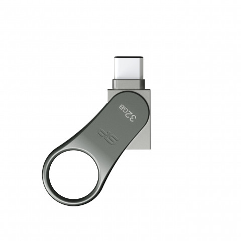 Silicon Power Mobile C80 32GB USB 3.1/Type-C Silver - Galeria zdjęcie 3