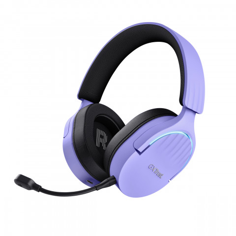 Słuchawki gamingowe Trust GXT 491P FAYZO WIRELESS Purple (25305) - Galeria zdjęcie 2
