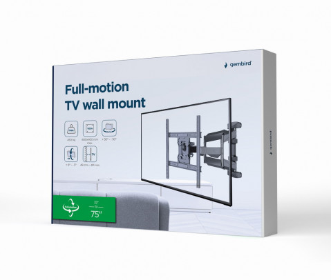 GEMBIRD UCHWYT ŚCIENNY LCD 32-75 VESA 600X400MM - Galeria zdjęcie 14