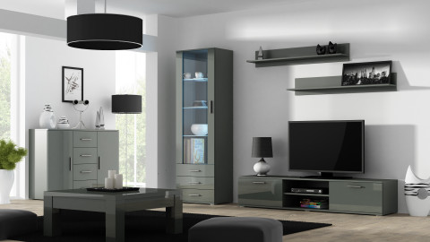 Półka 125cm (2szt) SOHO szary mat - Galeria zdjęcie 10