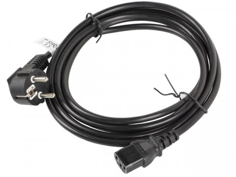 Lanberg kabel zasilający vde cee 7/7 -> c13 3m ca-c13c-11cc-0030-bk - Galeria zdjęcie 2