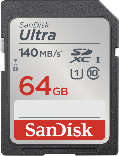 SANDISK ULTRA SDHC 64GB 140MB/s CL10 UHS-I - Galeria zdjęcie 1