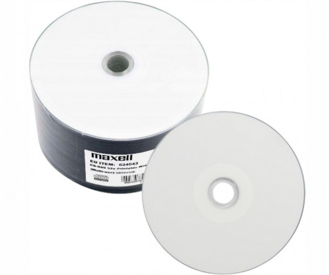 MAXELL CD-R 700MB 50 szt.t 52x80 min, spindel, płyta do nadruku - Galeria zdjęcie 2